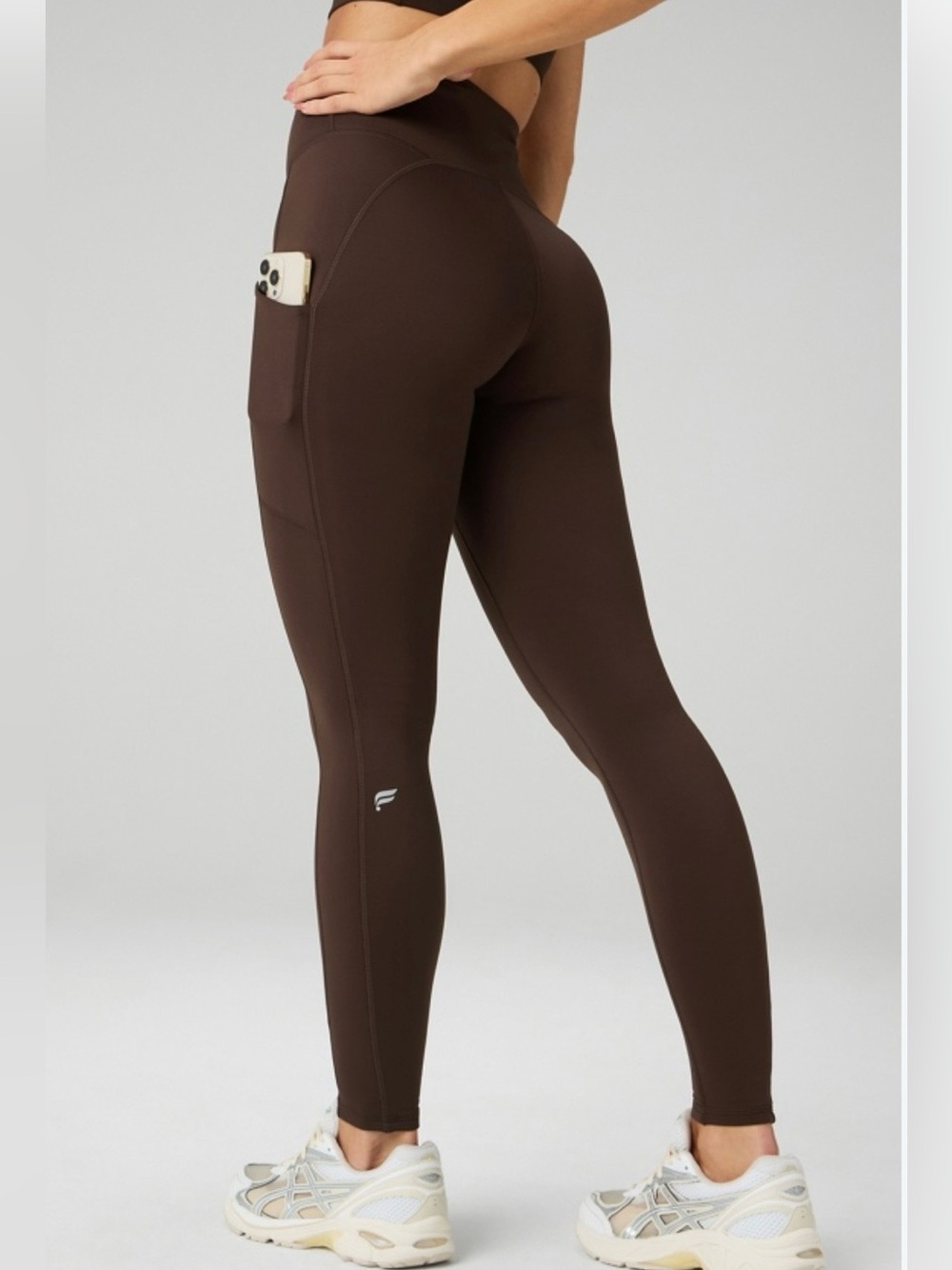 Fabletics High-Waist Brown Pocket Leggings